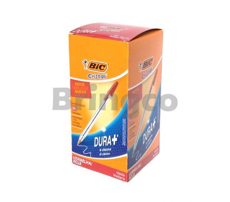 Boligrafo Bic Cristal Clasico Punta Media Rojo und