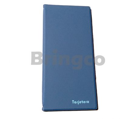 Tarjetero Artesco tipo Agenda para 104 Tarjetas Negro/Azul und