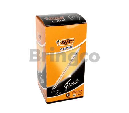 Boligrafo Bic Cristal Clasico Punta Fina Negro und