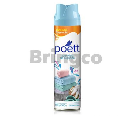 Desodorante de Ambiente Aerosol Poett Suavidad de Algodon 360 ml und