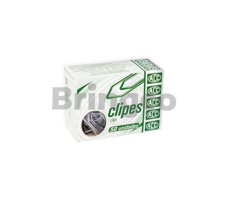 Clip Metalico Triangular Acc Plateado Nro. 6/0 Caja x 50 und