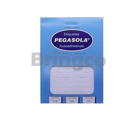 Etiqueta Adhesiva Pegasola 3012 Tam 8 x 20 mm Cant 2250