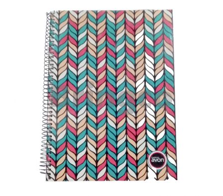 Cuaderno Universitario Avon Tapa Flexible Una Raya Con diseño 150 hojas