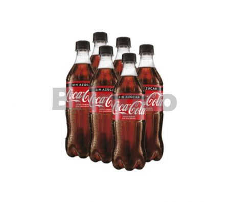 Gaseosa Coca Cola Zero 500 ml Pack x 6 und