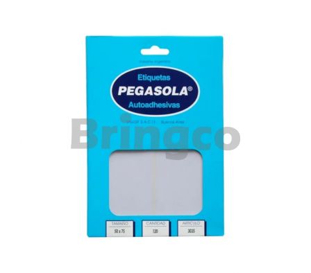 Etiqueta Adhesiva Pegasola 3035 Tam 50 x 75 mm Cant 120