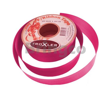Cinta para Moño Ancho Troxler Rosado 30 mm x 50 m und