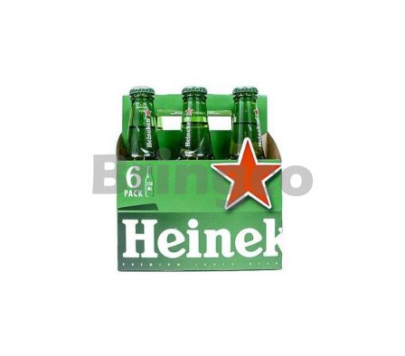 Cerveza Heineken Botellita 250ml Pack x 6 und