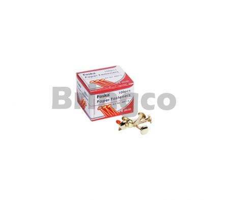 Colchete Metalico Foska 14mm Caja x 100 und (Br)