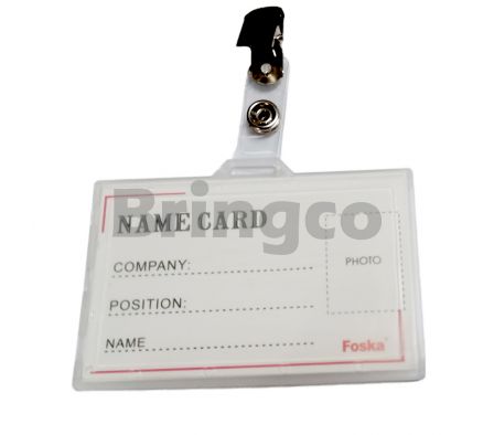 Porta Nombre Horizontal con Pinza Foska und (Br)