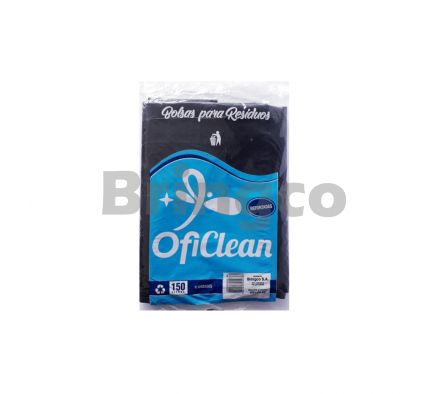 Bolsa para Residuos Reforzado Oficlean Negro150 L Paq x 10 und