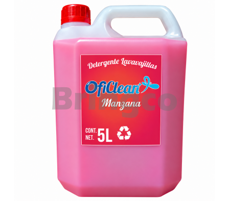 Detergente Lava Vajillas Oficlean Manzana 5 L und (Br)