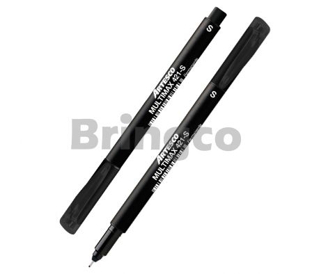 Marcador Permanente Artesco 421 S Fino Negro und (Br)