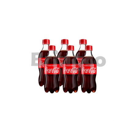 Gaseosa Coca Cola Normal 500 ml Pack x 6 Unidades