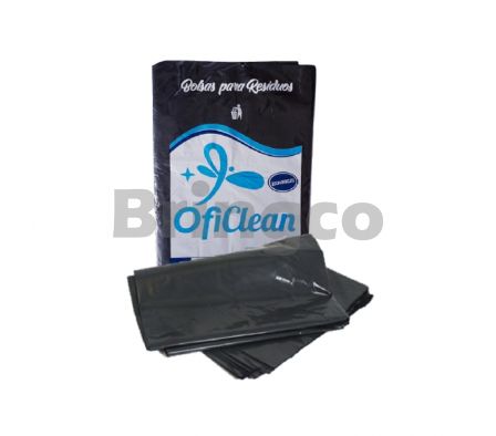 Bolsa para Residuos Super Reforzado Oficlean 100 L Paq x 10 und