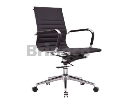 Silla Directorio Belgium 3110 Negro Base Cromada und (Br)