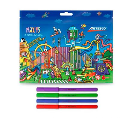 Marcador Fino Artesco Max 45 Paq x 24 und (Br)