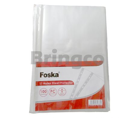 Funda Protectora Foska Transparente Oficio 35mic Paq x 100 und (Br)