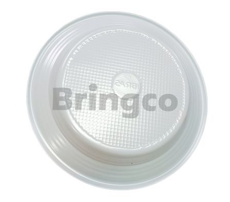 Plato de Plastico Hondo Ibras Blanco 15cm paq x 10 und (Br)