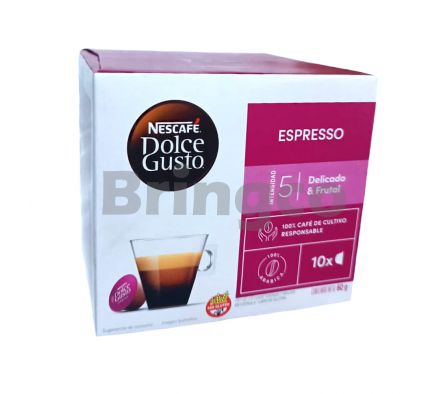 Cafe para Maquina Nescafe Dolce Gusto Espresso Caja x 10 Capsulas