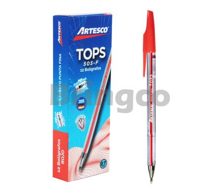 Boligrafo Tops 505 Artesco Rojo 0.7mm und (Br)